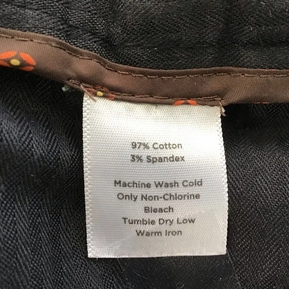 Talbots Heritage Boot black chino style pants size 6P - Picture 6 of 6